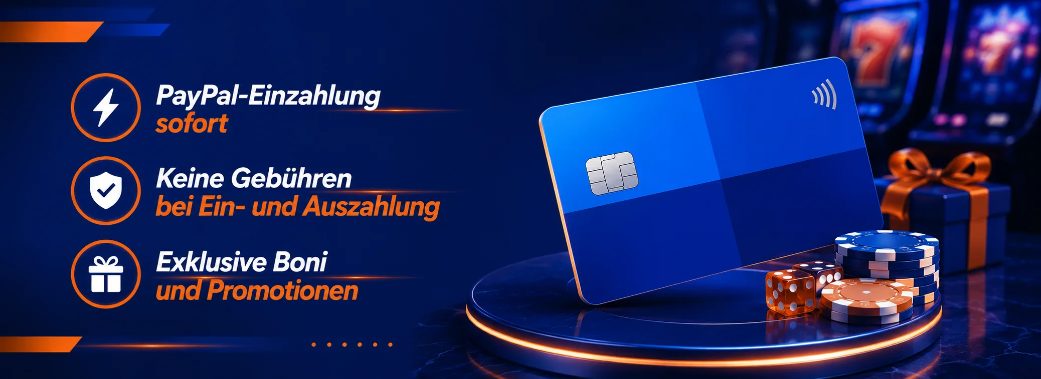 Willkommensbonus 100 % bis 2.000 € plus 300 Freispiele bei Paypal Slots